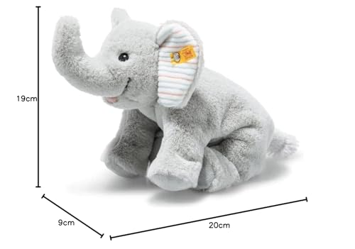 Steiff 242656 Floppy Trampili Elefant, 20cm, Gray Violet, Plüschtier liegend